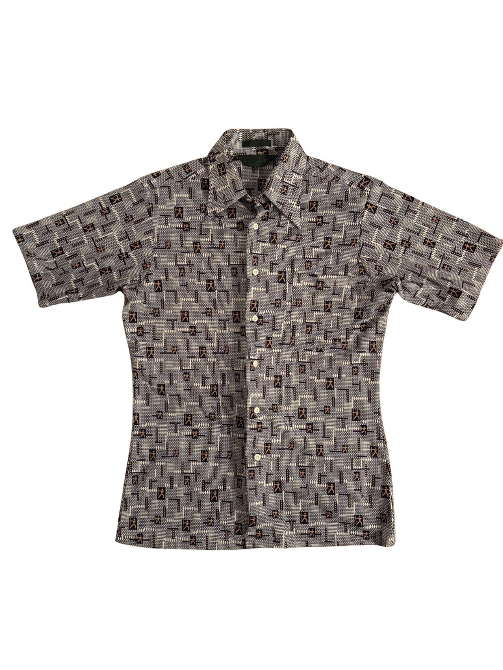 1980’s Vintage Archer Patterned Men's Shirt